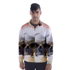 Skull Sunset Wind Breaker (men) by icarusismartdesigns