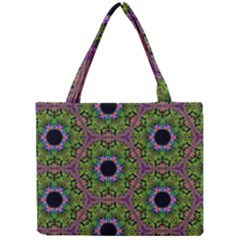 Repeated Geometric Circle Kaleidoscope Tiny Tote Bags by canvasngiftshop