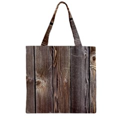 Wood Fence Zipper Grocery Tote Bags by trendistuff