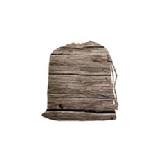 Weathered Wood Drawstring Pouches (small)  by trendistuff