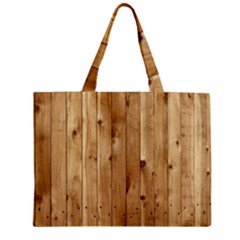 Light Wood Fence Zipper Tiny Tote Bags by trendistuff