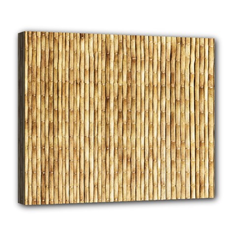 Light Beige Bamboo Deluxe Canvas 24  X 20   by trendistuff