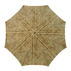 Light Beige Bamboo Golf Umbrellas by trendistuff