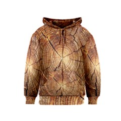 Cross Section Of An Old Tree Kids Zipper Hoodies by trendistuff