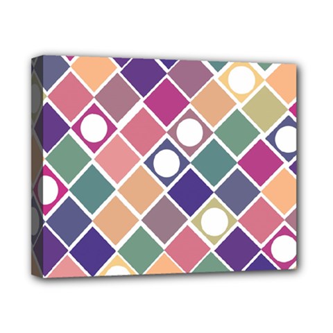 Dots And Squares Canvas 10  X 8  by Kathrinlegg