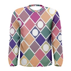 Dots And Squares Men s Long Sleeve T-shirts by Kathrinlegg