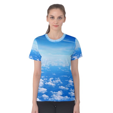 Clouds Women s Cotton Tee by trendistuff