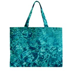 Turquoise Water Zipper Tiny Tote Bags by trendistuff