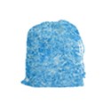 BLUE ICE CRYSTALS Drawstring Pouches (Large)  View1