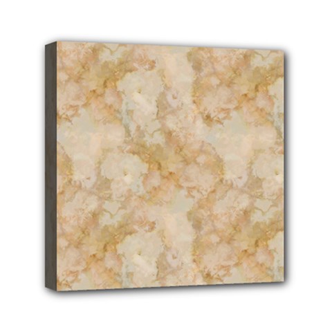 Tan Marble Mini Canvas 6  X 6  by trendistuff
