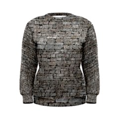 Stone Wall Grey Women s Sweatshirts by trendistuff