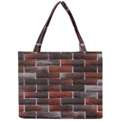 Red And Black Brick Wall Tiny Tote Bags by trendistuff