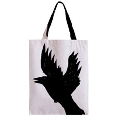 Crow Zipper Classic Tote Bags by JDDesigns