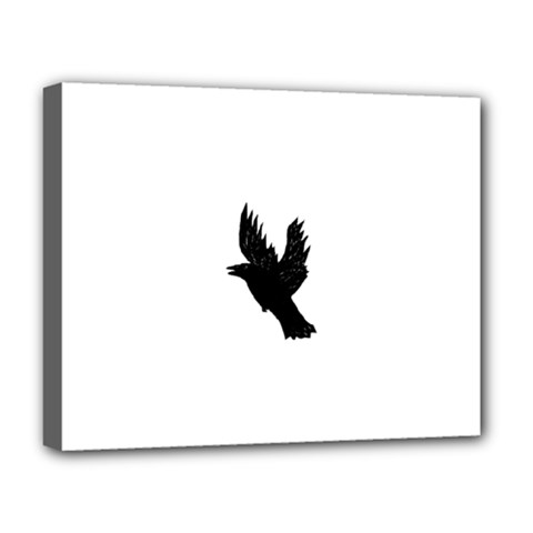 Hovering Crow Deluxe Canvas 20  X 16   by JDDesigns