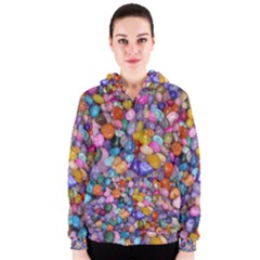 Colored Pebbles Women s Zipper Hoodies by trendistuff