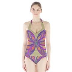 Women s Halter One Piece Swimsuit by Valeryt