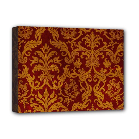 Royal Red And Gold Deluxe Canvas 16  X 12   by trendistuff