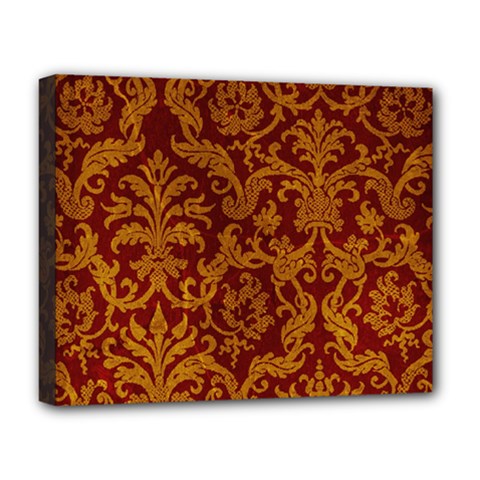 Royal Red And Gold Deluxe Canvas 20  X 16   by trendistuff