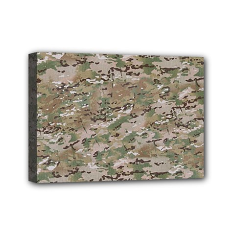 Camo Woodland Faded Mini Canvas 7  X 5  by trendistuff