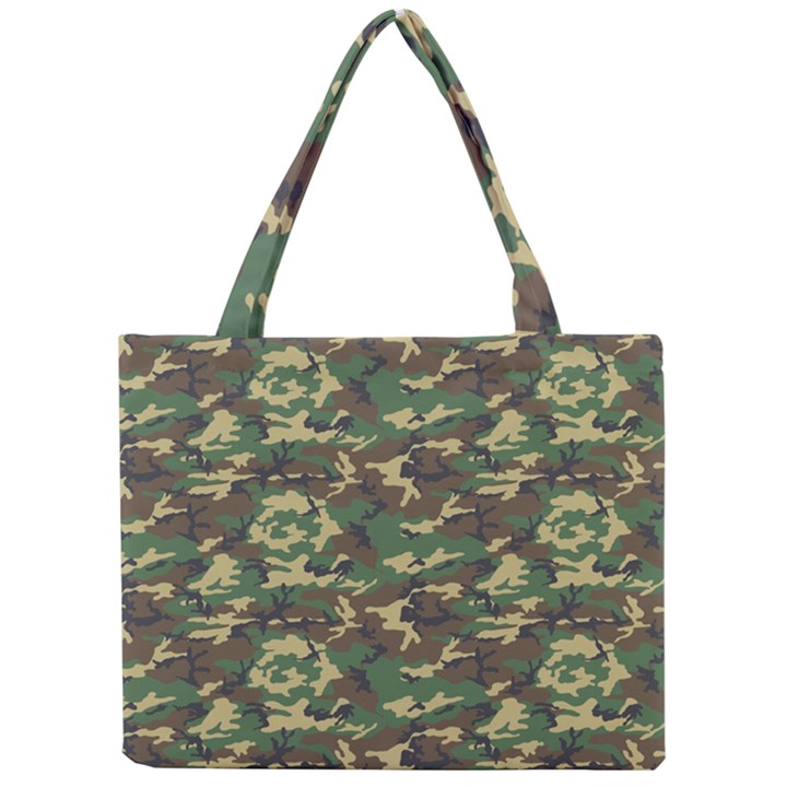 CAMO WOODLAND Tiny Tote Bags