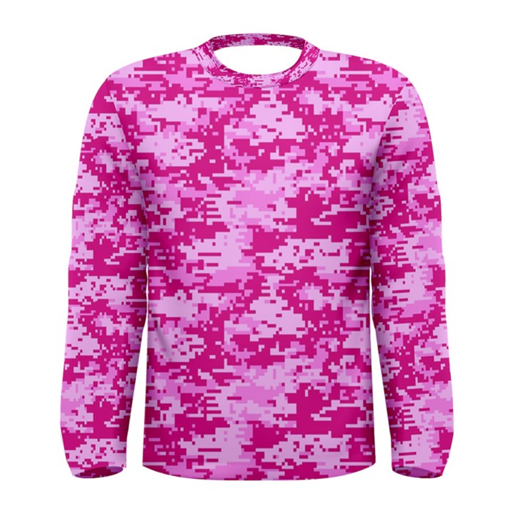 CAMO DIGITAL PINK Men s Long Sleeve T-shirts