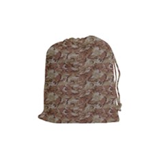 Camo Desert Drawstring Pouches (medium)  by trendistuff