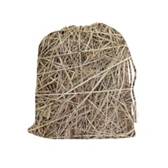 Light Colored Straw Drawstring Pouches (extra Large) by trendistuff