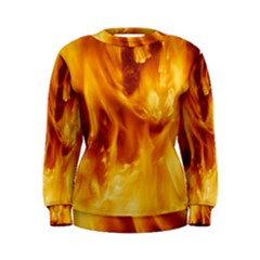 YELLOW FLAMES Women s Sweatshirts