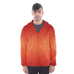 Orange Dot Art Hooded Wind Breaker (men) by trendistuff