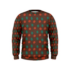 Distorted Polka Dots Pattern  Kid s Sweatshirt by LalyLauraFLM