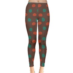 Distorted Polka Dots Pattern Leggings by LalyLauraFLM