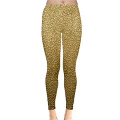 Gold Plastic Women s Leggings by trendistuff