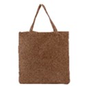 DARK BROWN SAND TEXTURE Grocery Tote Bags View2