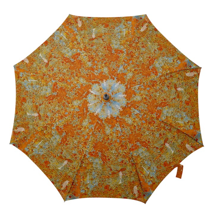 YELLOW RUSTY METAL Hook Handle Umbrellas (Large)