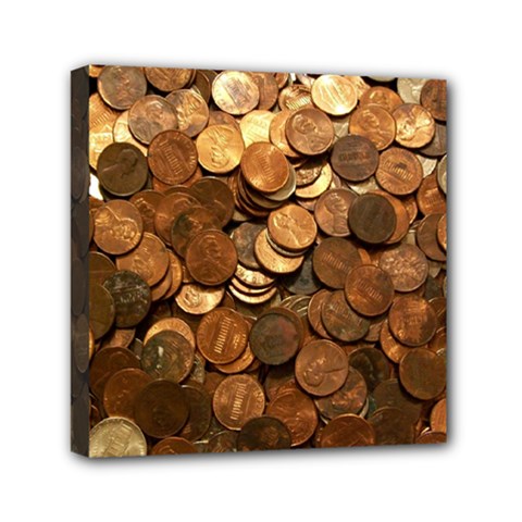 Us Coins Mini Canvas 6  X 6  by trendistuff