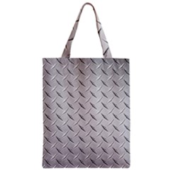 Diamond Plate Zipper Classic Tote Bags by trendistuff