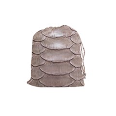 Scaly Leather Drawstring Pouches (medium)  by trendistuff