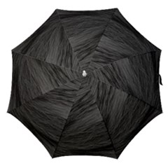 Long Haired Black Cat Fur Straight Umbrellas by trendistuff