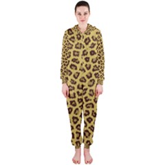 Leopard Fur Hooded Jumpsuit (ladies)  by trendistuff