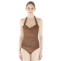 Women s Halter One Piece Swimsuit by trendistuff