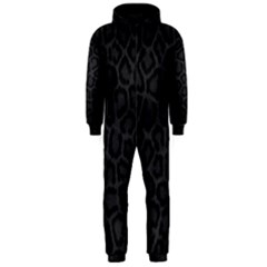 Black Leopard Print Hooded Jumpsuit (men)  by trendistuff