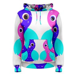 Owl Couple  Women s Pullover Hoodies by JDDesigns