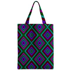 Diamond Pattern  Zipper Classic Tote Bags by LovelyDesigns4U