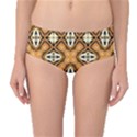 Faux Animal Print Pattern Mid-Waist Bikini Bottoms View1