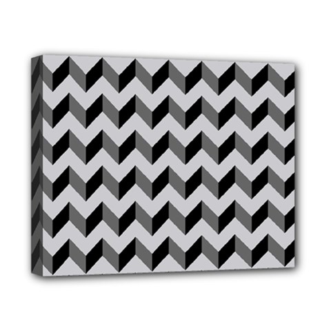 Modern Retro Chevron Patchwork Pattern  Canvas 10  X 8  by GardenOfOphir