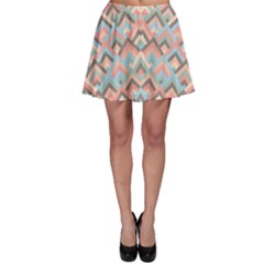 Trendy Chic Modern Chevron Pattern Skater Skirts by GardenOfOphir