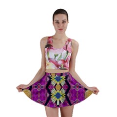 Rose Mandala  Mini Skirts by pepitasart