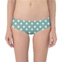 Mint Green Polka Dots Classic Bikini Bottoms View1