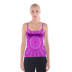 Purple And Pink Mandala Spaghetti Strap Tops