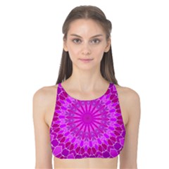 Purple And Pink Mandala Tank Bikini Top by LovelyDesigns4U